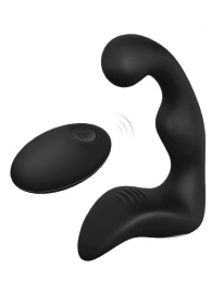 Черный вибромассажер простаты REMOTE BOOTY PLEASER - Dream Toys - в Серпухове купить с доставкой