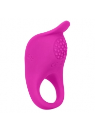 Ярко-розовое эрекционное виброкольцо Silicone Rechargeable Teasing Enhancer - California Exotic Novelties - в Серпухове купить с доставкой