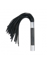 Черная плеть Easytoys Flogger With Metal Grip - 38 см. - Easy toys - купить с доставкой в Серпухове