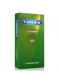 Текстурированные презервативы Torex  С точками  - 12 шт. - Torex - купить с доставкой в Серпухове