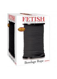 Черная веревка для связывания Bondage Rope - 60,9 м. - Pipedream - купить с доставкой в Серпухове