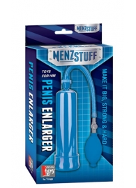 Синяя вакуумная помпа MENZSTUFF PENIS ENLARGER - Dream Toys - в Серпухове купить с доставкой