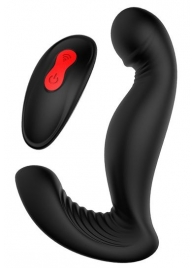 Черный вибромассажер простаты SWIRLING P-PLEASER - Dream Toys - в Серпухове купить с доставкой