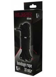 Черная веревка для бондажа BONDAGE ROPE - 10 м. - Dream Toys - купить с доставкой в Серпухове