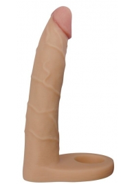 Телесная насадка-фаллоимитатор для двойного проникновения - 17 см. - Lovetoy - купить с доставкой в Серпухове
