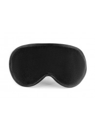 Черная сплошная маска на резиночке - БДСМ Арсенал - купить с доставкой в Серпухове