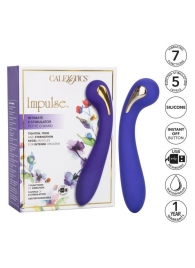 Фиолетовый вибромассажер с электростимуляцией Intimate Estim Petite G Wand - 19 см. - California Exotic Novelties - купить с доставкой в Серпухове