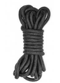 Черная веревка Do Not Disturb - 5 м. - Lola Games - купить с доставкой в Серпухове