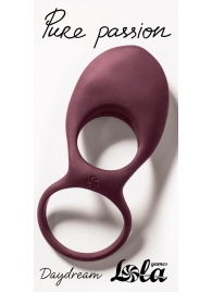 Бордовое эрекционное виброкольцо Daydream - Lola Games - в Серпухове купить с доставкой