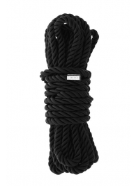 Черная веревка для шибари DELUXE BONDAGE ROPE - 5 м. - Dream Toys - купить с доставкой в Серпухове