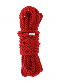 Красная веревка для шибари DELUXE BONDAGE ROPE - 5 м. - Dream Toys - купить с доставкой в Серпухове