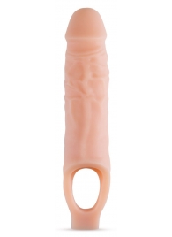 Телесный реалистичный фаллоудлинитель 9 Inch Silicone Cock Sheath Penis Extender - 22,86 см. - Blush Novelties - в Серпухове купить с доставкой