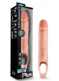 Телесный реалистичный фаллоудлинитель 10 Inch Silicone Cock Sheath Penis Extender - 25,4 см. - Blush Novelties - в Серпухове купить с доставкой