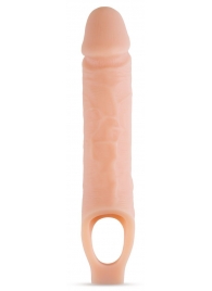 Телесный реалистичный фаллоудлинитель 10 Inch Silicone Cock Sheath Penis Extender - 25,4 см. - Blush Novelties - в Серпухове купить с доставкой