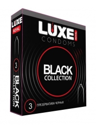 Черные презервативы LUXE Royal Black Collection - 3 шт. - Luxe - купить с доставкой в Серпухове