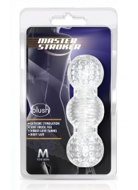 Прозрачный фигурный мастурбатор Master Stroker - Blush Novelties - в Серпухове купить с доставкой