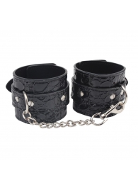 Черные наручники Be good Wrist Cuffs - Chisa - купить с доставкой в Серпухове