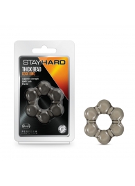 Дымчатое эрекционное кольцо Stay Hard Thick Bead Cock Ring - Blush Novelties - в Серпухове купить с доставкой