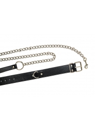 Черный ошейник с поводком Wild - Lola Games - купить с доставкой в Серпухове