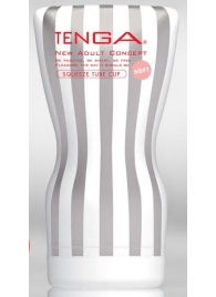 Мастурбатор TENGA Squeeze Tube Cup Soft - Tenga - в Серпухове купить с доставкой