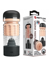 Вибромастурбатор-вагина Emily в черной колбе - Baile - в Серпухове купить с доставкой