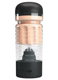 Вибромастурбатор-вагина Emily в черной колбе - Baile - в Серпухове купить с доставкой