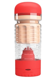 Вибромастурбатор-вагина Emily в красной колбе - Baile - в Серпухове купить с доставкой