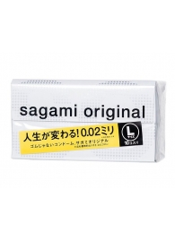 Презервативы Sagami Original 0.02 L-size увеличенного размера - 10 шт. - Sagami - купить с доставкой в Серпухове