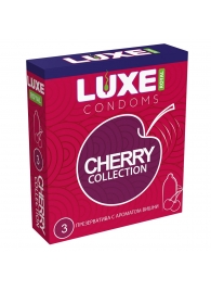 Презервативы с ароматом вишни LUXE Royal Cherry Collection - 3 шт. - Luxe - купить с доставкой в Серпухове