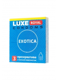 Текстурированные презервативы LUXE Royal Exotica - 3 шт. - Luxe - купить с доставкой в Серпухове