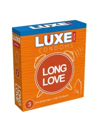 Презервативы с продлевающим эффектом LUXE Royal Long Love - 3 шт. - Luxe - купить с доставкой в Серпухове