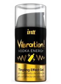 Жидкий интимный гель с эффектом вибрации Vibration! Vodka Energy - 15 мл. - INTT - купить с доставкой в Серпухове