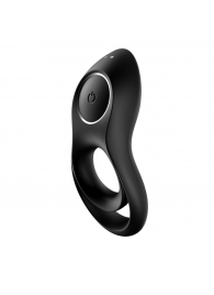 Черное эрекционное виброкольцо Legendary Duo - Satisfyer - в Серпухове купить с доставкой