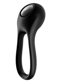 Черное эрекционное виброкольцо Majestic Duo - Satisfyer - в Серпухове купить с доставкой