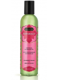 Массажное масло Naturals Strawberry Dreams с ароматом клубники - 236 мл. - Kama Sutra - купить с доставкой в Серпухове