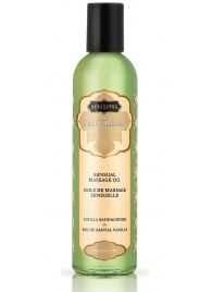 Массажное масло Naturals Vanilla Sandalwood с ароматом ванили и сандала - 236 мл. - Kama Sutra - купить с доставкой в Серпухове