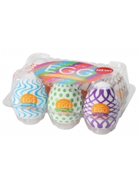 Набор из 6 мастурбаторов Tenga EGG IV с различным рельефом - Tenga - в Серпухове купить с доставкой