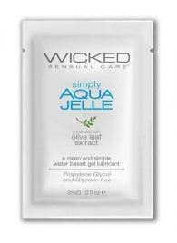 Гель-лубрикант Simply Aqua Jelle - 3 мл. - Wicked - купить с доставкой в Серпухове