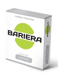 Ультратонкие презервативы Bariera Ultra Thin - 3 шт. - Bariera - купить с доставкой в Серпухове