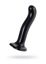 Черный стимулятор для пар P G-Spot Dildo Size M - 18 см. - Strap-on-me - в Серпухове купить с доставкой