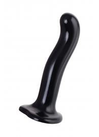 Черный стимулятор для пар P G-Spot Dildo Size M - 18 см. - Strap-on-me - в Серпухове купить с доставкой