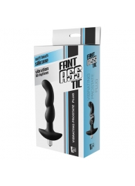 Черная вибропробка для простаты FantASStic Vibrating Prostate Plug - 14,5 см. - Dream Toys - в Серпухове купить с доставкой