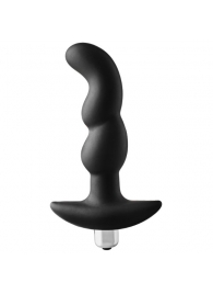 Черная вибропробка для простаты FantASStic Vibrating Prostate Plug - 14,5 см. - Dream Toys - в Серпухове купить с доставкой