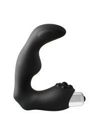 Черный вибромассажер простаты FantASStic Vibrating Prostate Massager - 11,3 см. - Dream Toys - в Серпухове купить с доставкой