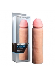 Телесная фаллическая насадка на пенис Magnum Xtender - 23 см. - Blush Novelties - в Серпухове купить с доставкой