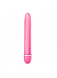 Розовый тонкий классический вибратор Slimline Vibe - 17,8 см. - Blush Novelties