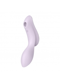 Сиреневый вибромассажер с вакуумной стимуляцией Curvy Trinity 2 - Satisfyer