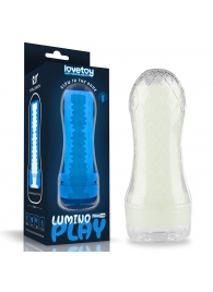 Светящийся в темноте мастурбатор Lumino Play Masturbator Ribbed - Lovetoy - в Серпухове купить с доставкой