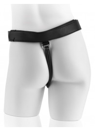 Страпон с телесной насадкой 7  Uncut with Strap on Harness - 18 см. - Pipedream - купить с доставкой в Серпухове