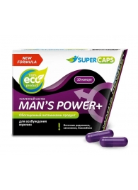 Возбуждающее средство для мужчин Mans Power plus - 10 капсул (0,35 гр.) +1 в подарок - SuperCaps - купить с доставкой в Серпухове